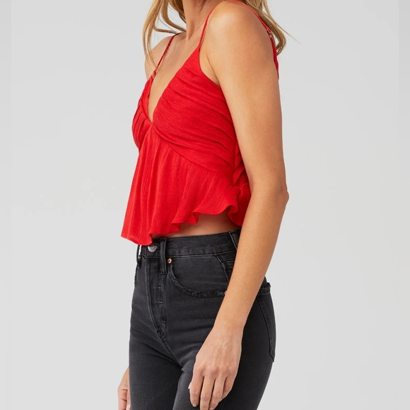 Line & Dot Rianne Tank Top Red - Picture 3 of 10